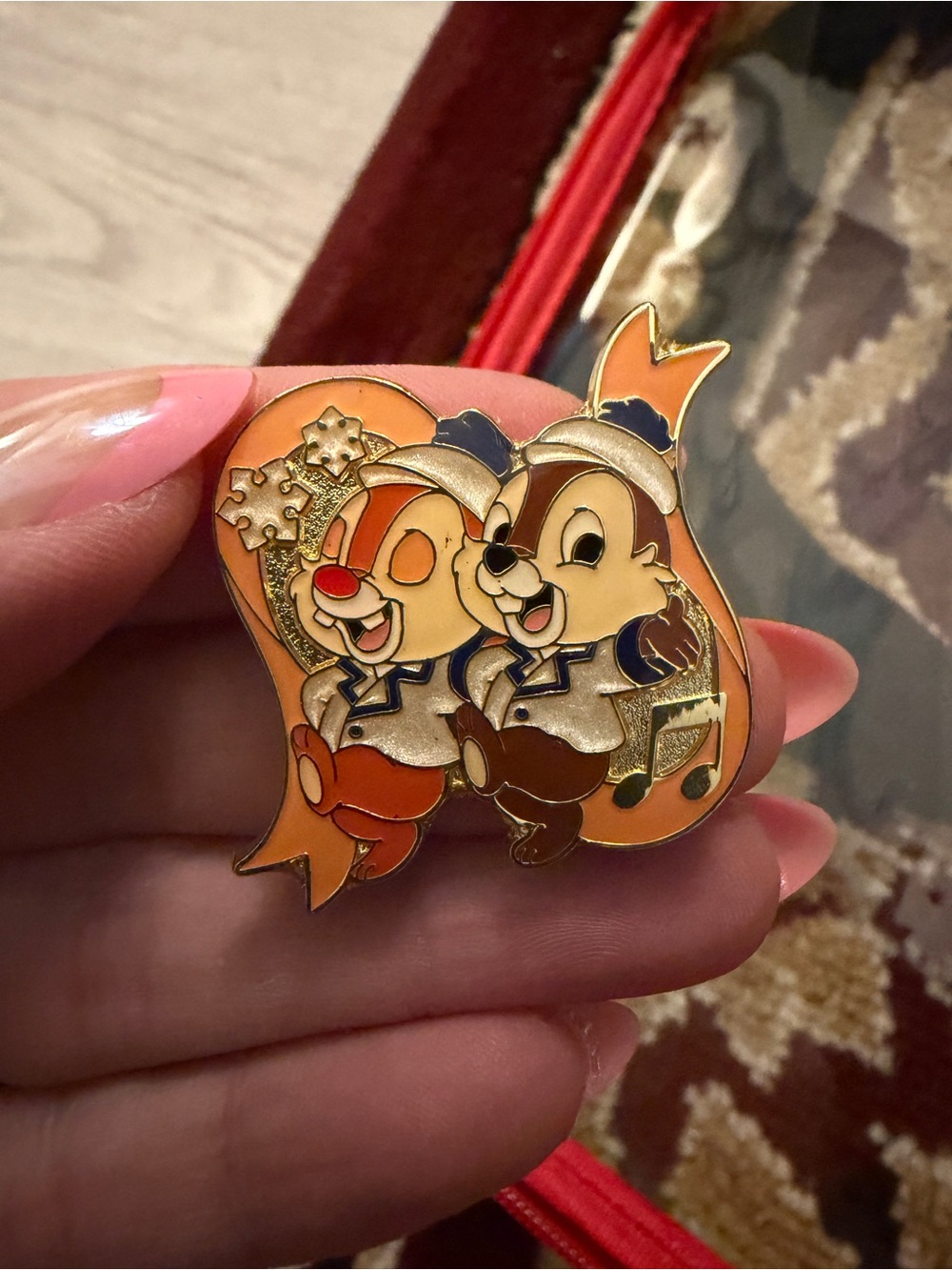 Disney Tokyo Sea Chip and Dale holiday pin